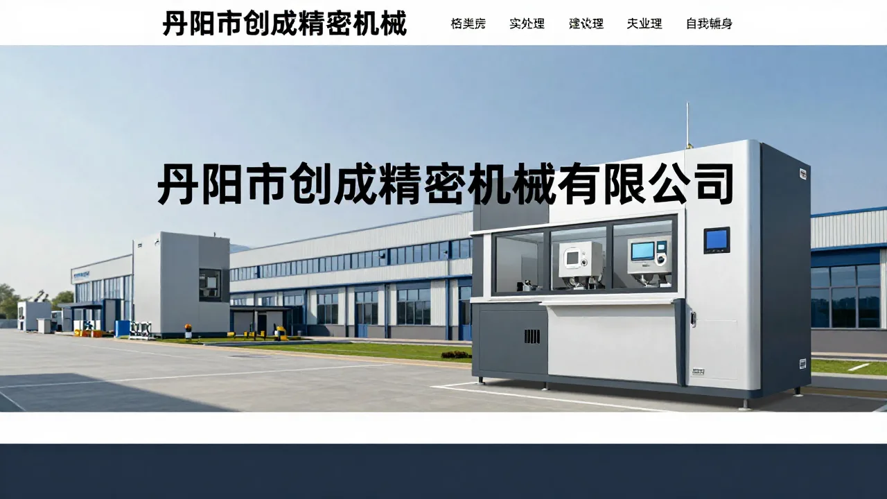 丹阳市创成精密机械有限公司 首页主视觉